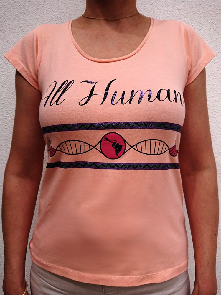 T-shirt All Human South America - avant