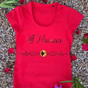 All Human t-shirt rouge India